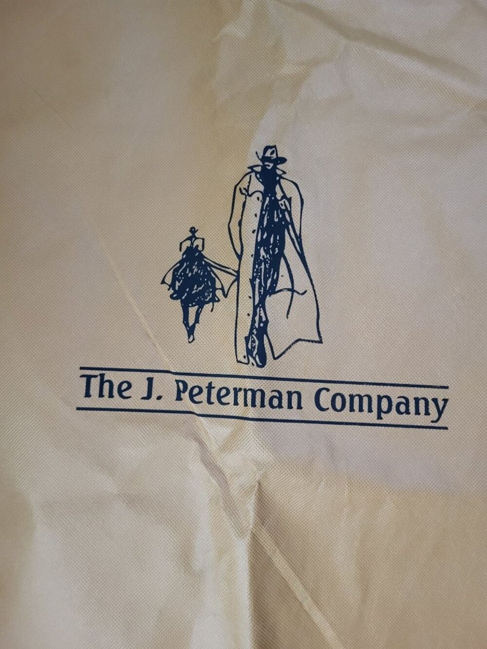 The J. Peterman Company Camel Brown and Black Garment Bag Lightweight Zip Up - Picture 5 of 6